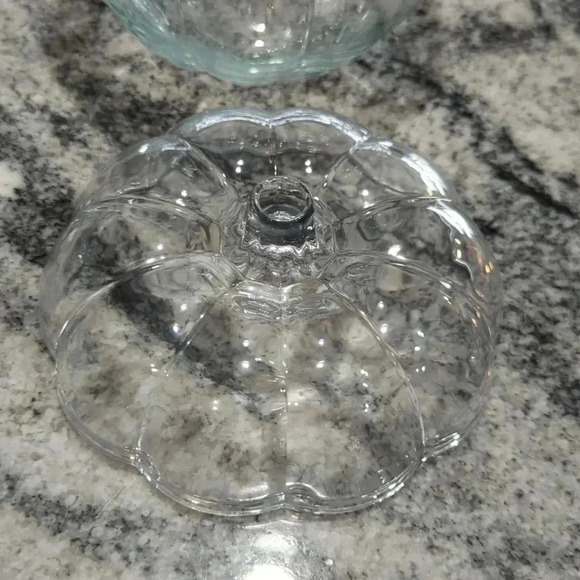 Robert Stanley Glass Pumpkin Candy Jar New! - Picture 2 of 4